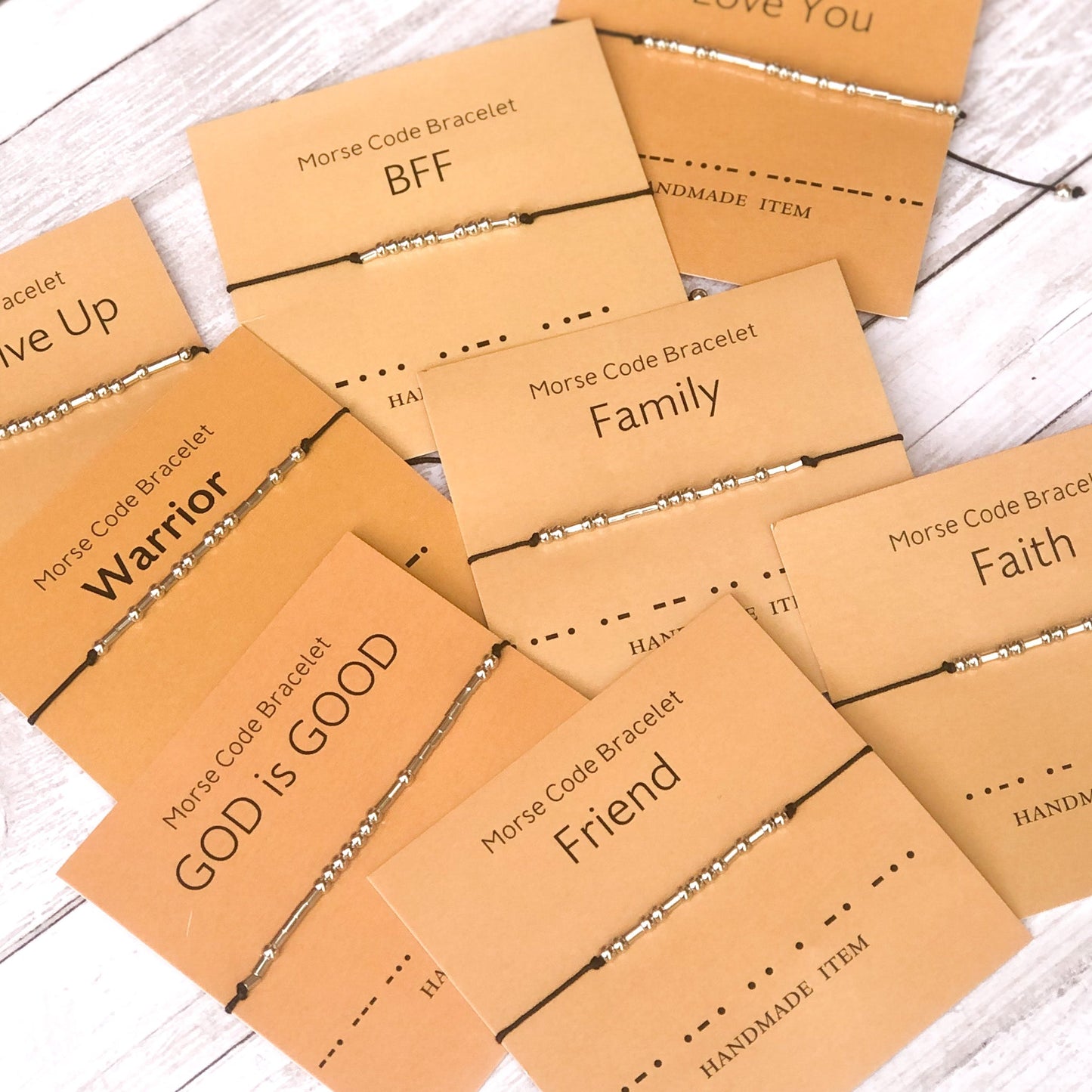 Morse Code Meaningful Bracelets