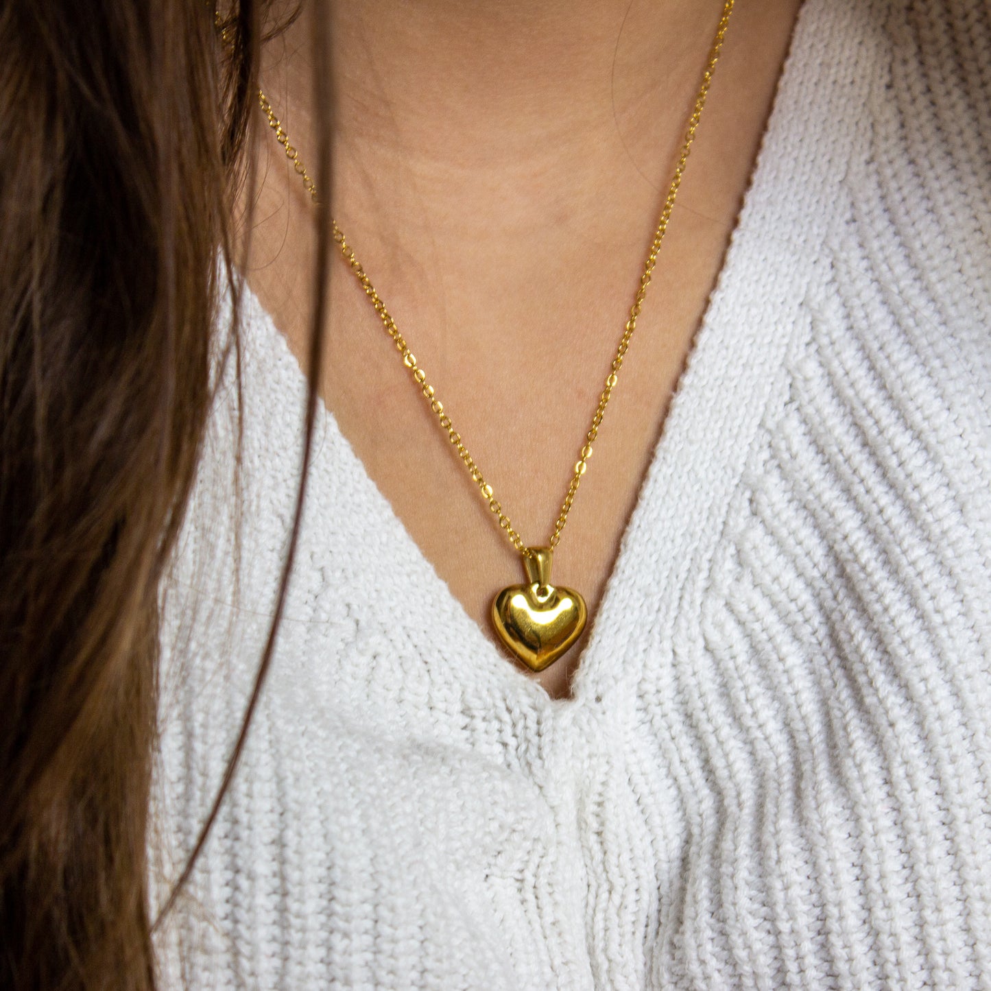 Puffy Heart Necklace