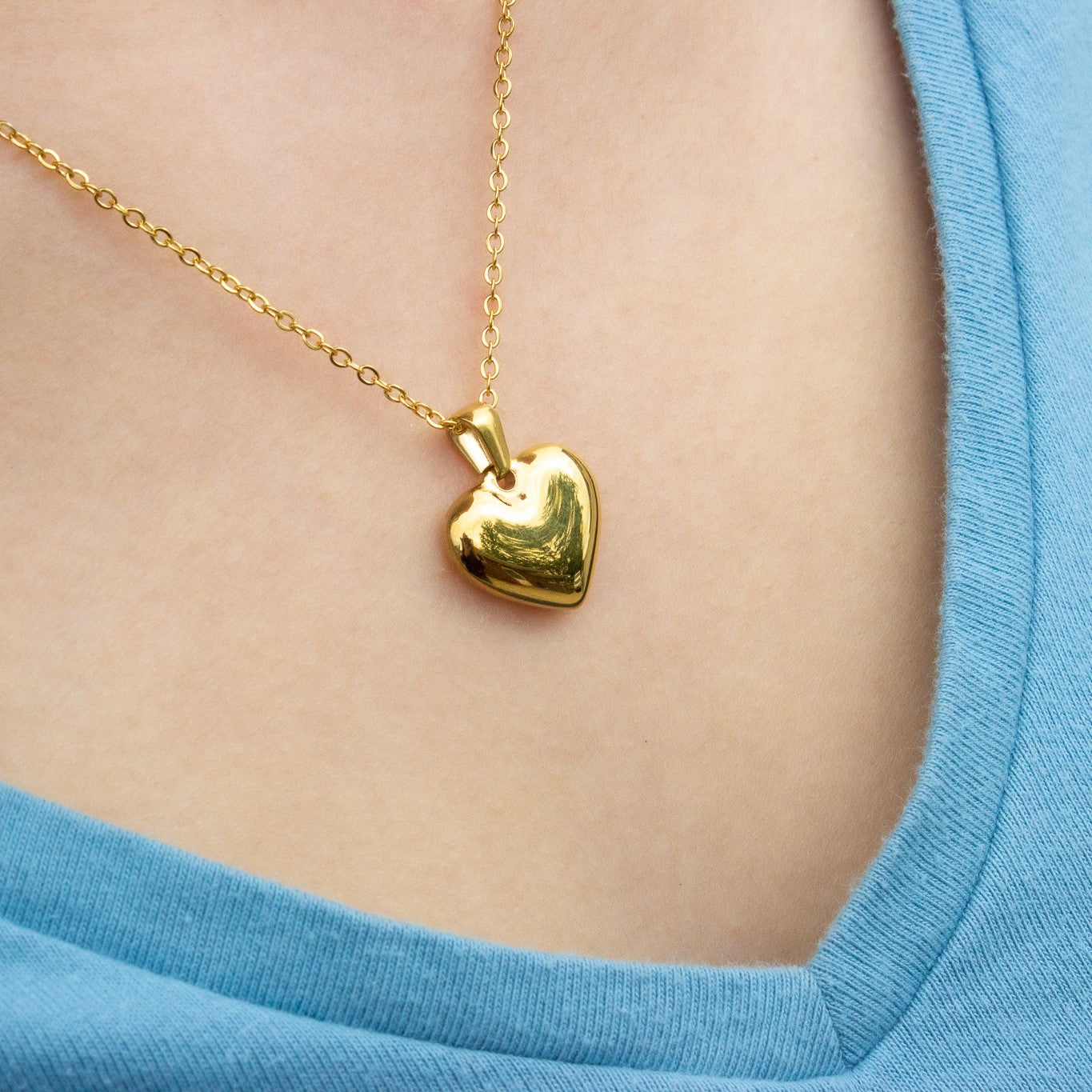 Puffy Heart Necklace