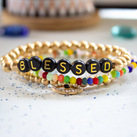 Blessed Beaded Stacking Bracelets