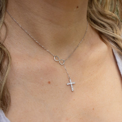 Eternal Faith Infinity Cross Necklace