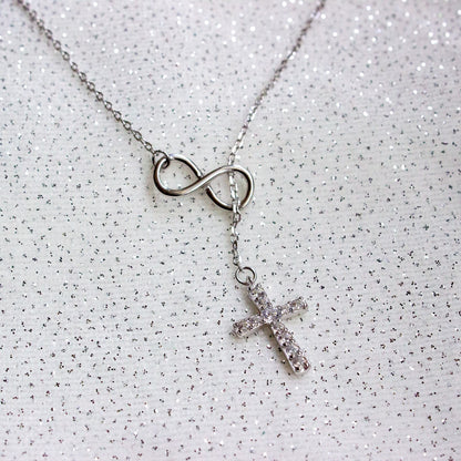 Eternal Faith Infinity Cross Necklace