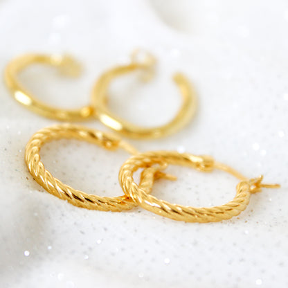 Basic Girl Gold Hoops