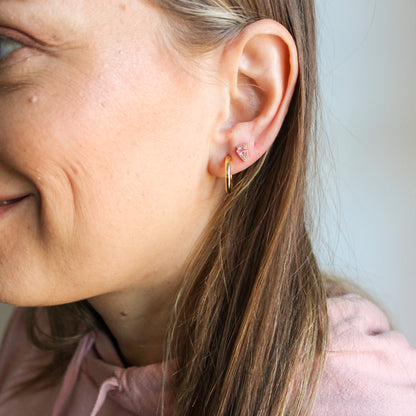 Basic Girl Gold Hoops