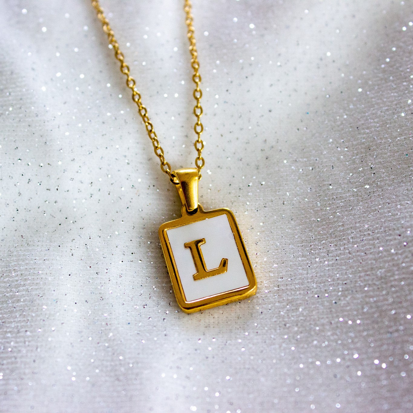 Initial Letter Necklace Collection