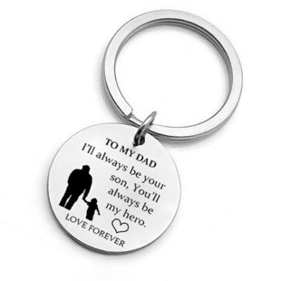"You're My Hero" Son to Father Keychain